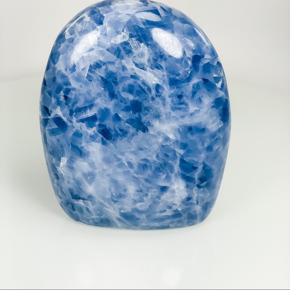 Blue Calcite Free Form Mineral Decor - Picture 5 of 14
